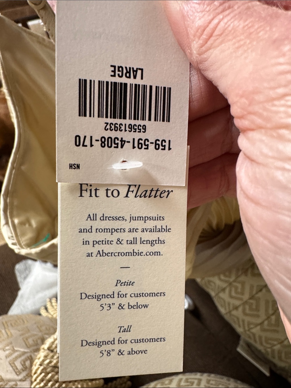 Abercrombie & Fitch Cream Pleated Spaghetti-Strap Maxi Dress - Picture 5 of 5